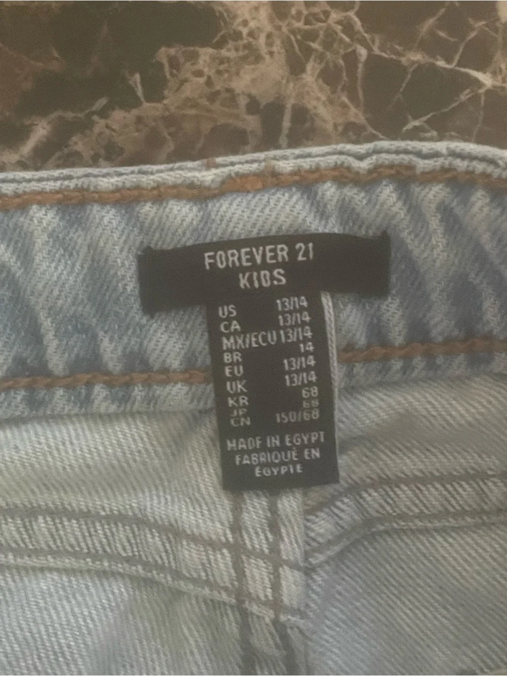 Forever 21 Light Blue Distressed Kids Jeans